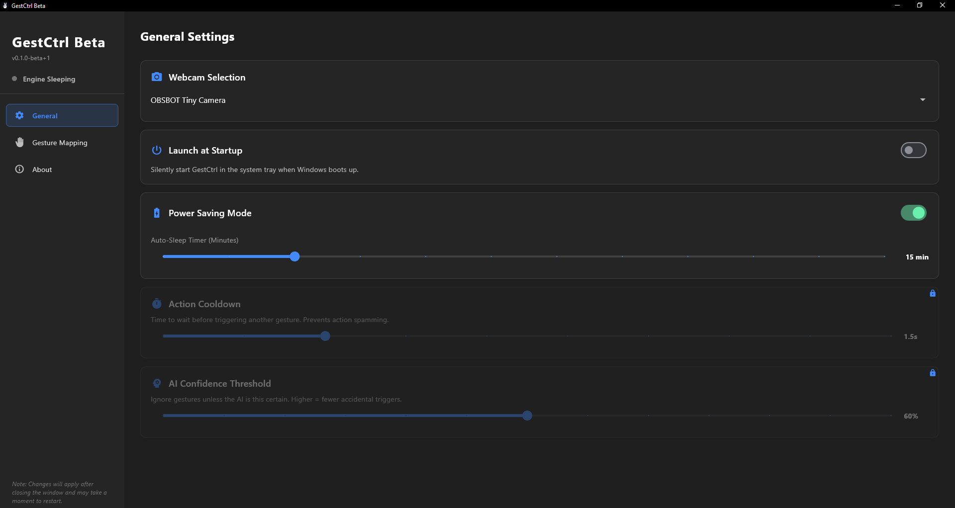 GestCtrl Interface