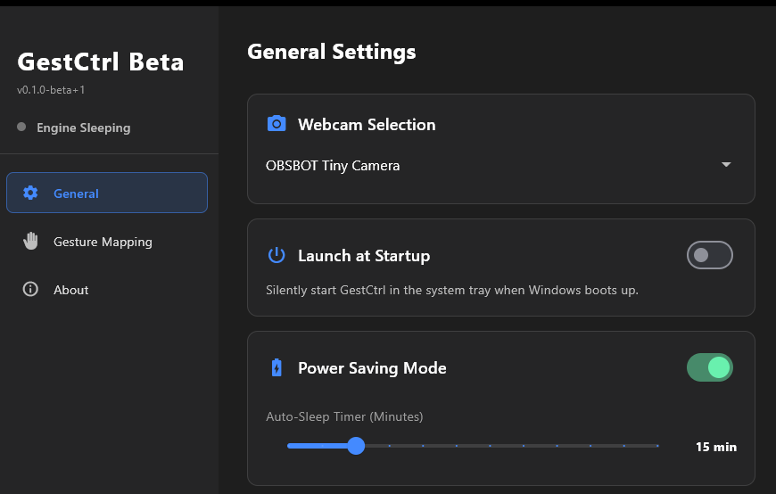 GestCtrl Interface